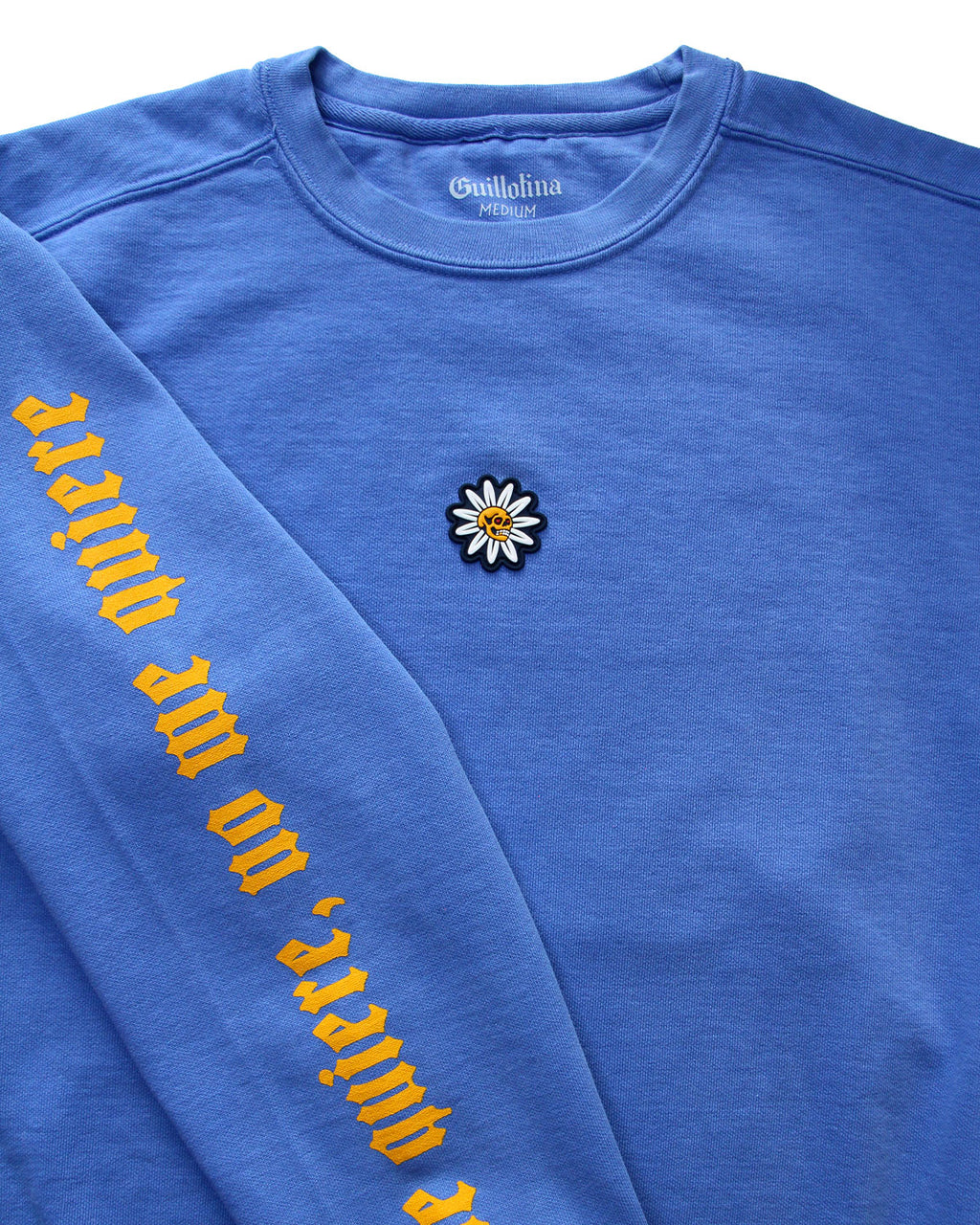 CREWNECK GUILLOTINA ME QUIERE NO ME QUIERE